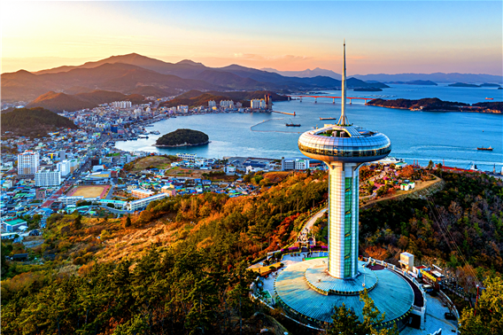 완도타워 경관 사진